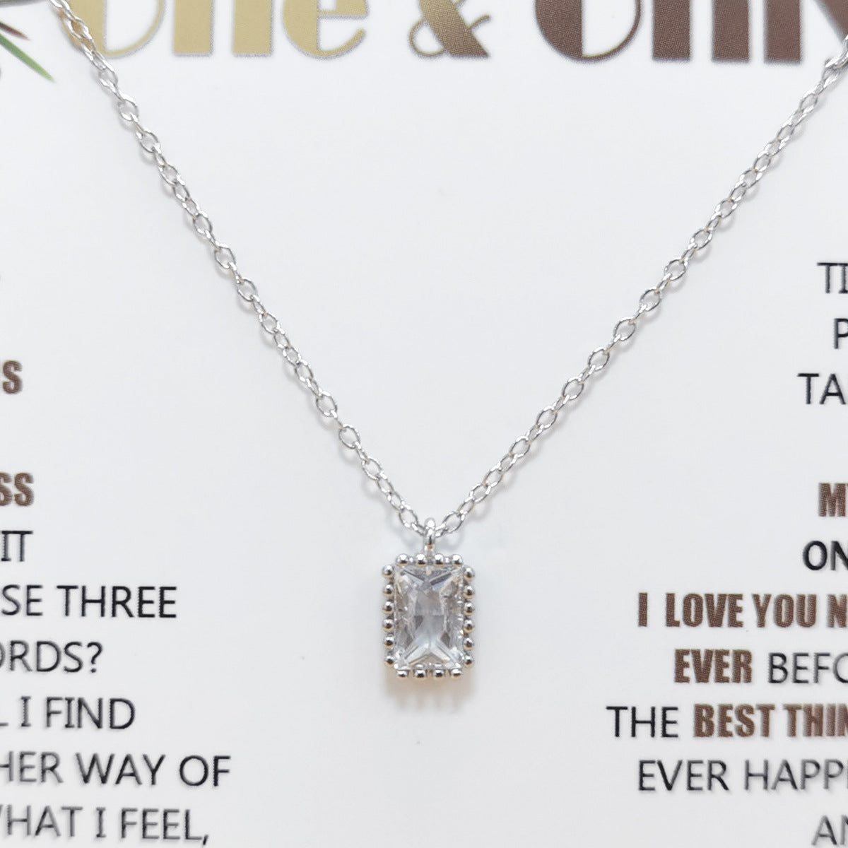 S925 Zircon Geometric Choker Necklace