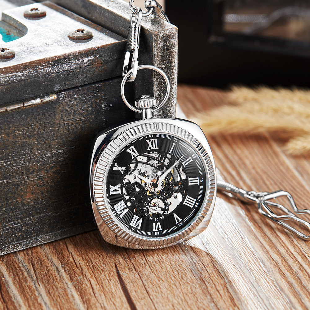 Retro Pocket Watch with Chain