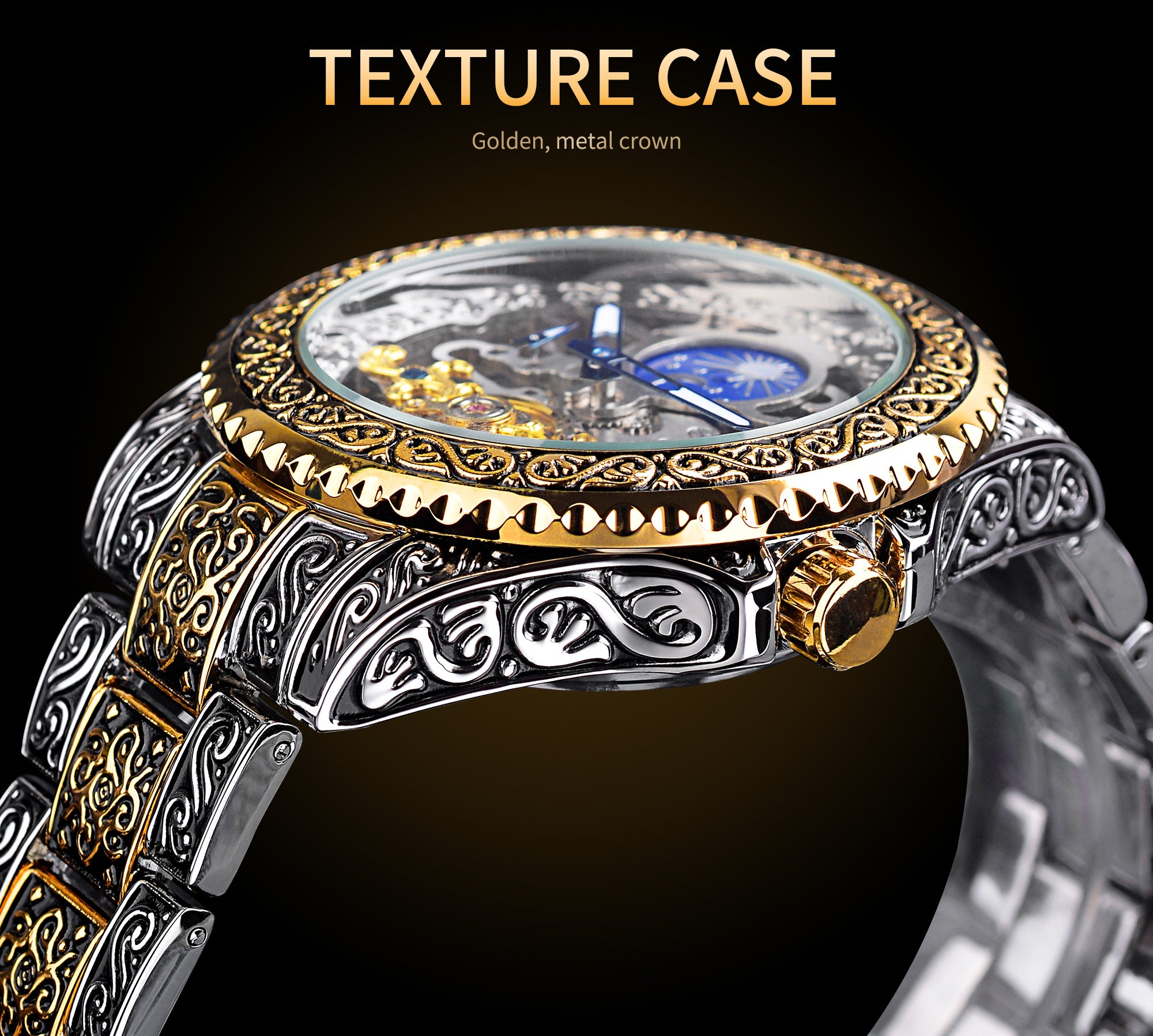 Luxury Skeleton Tourbillon Mechanical Watch
