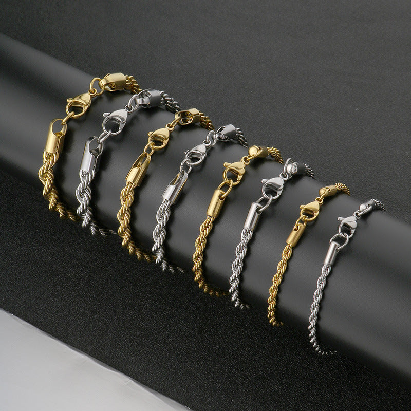 Twisted Men's Stainless Steel Chain