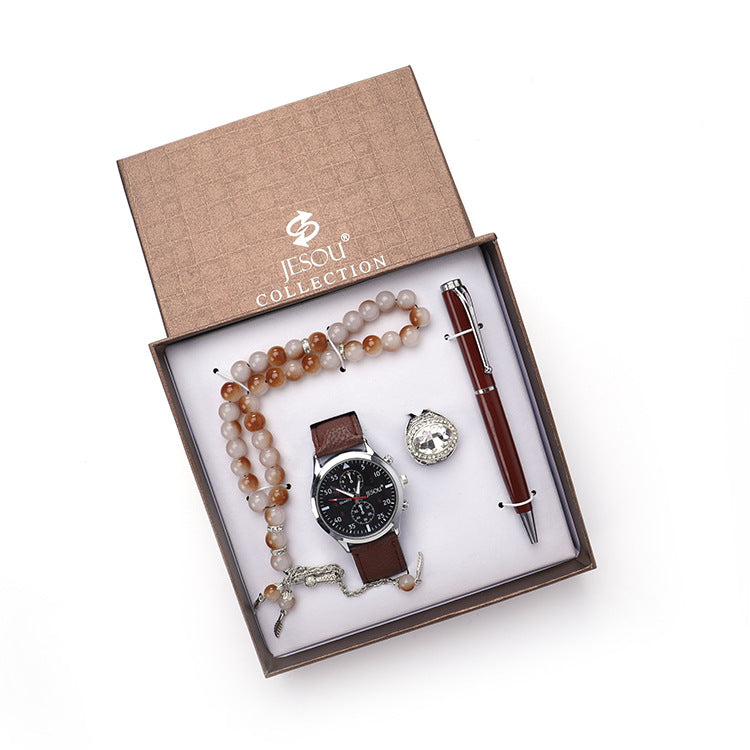 Rosary Quartz Watch Gift Set