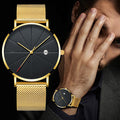 Men's Slim Mesh Band Quartz Watch
