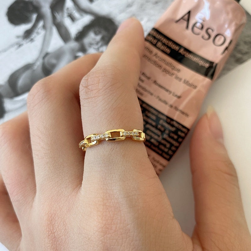 S925 Silver Adjustable Flower Ring