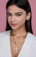 S925 Gold Moissanite Pendant Necklace
