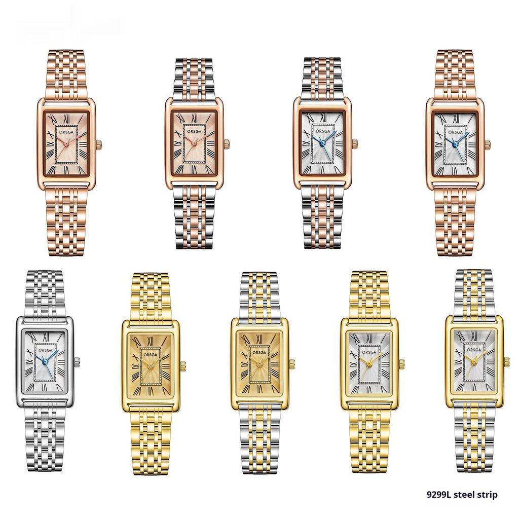 Women's Square Steel Strap Watch