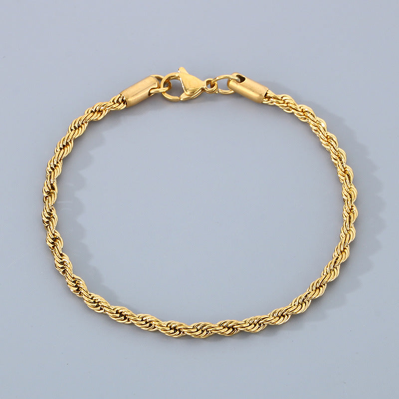 Twisted Men's Stainless Steel Chain