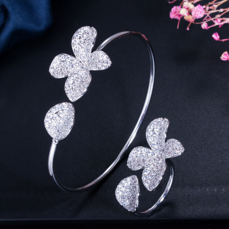 Adjustable Bracelet and Ring Set