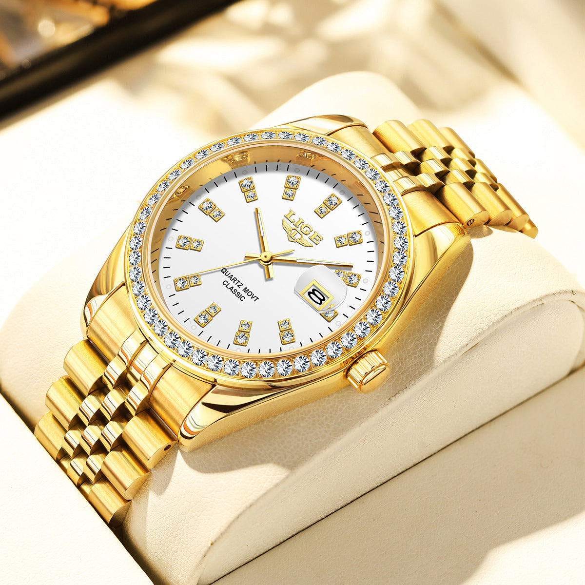 Large Dial Elegant Quartz Watch