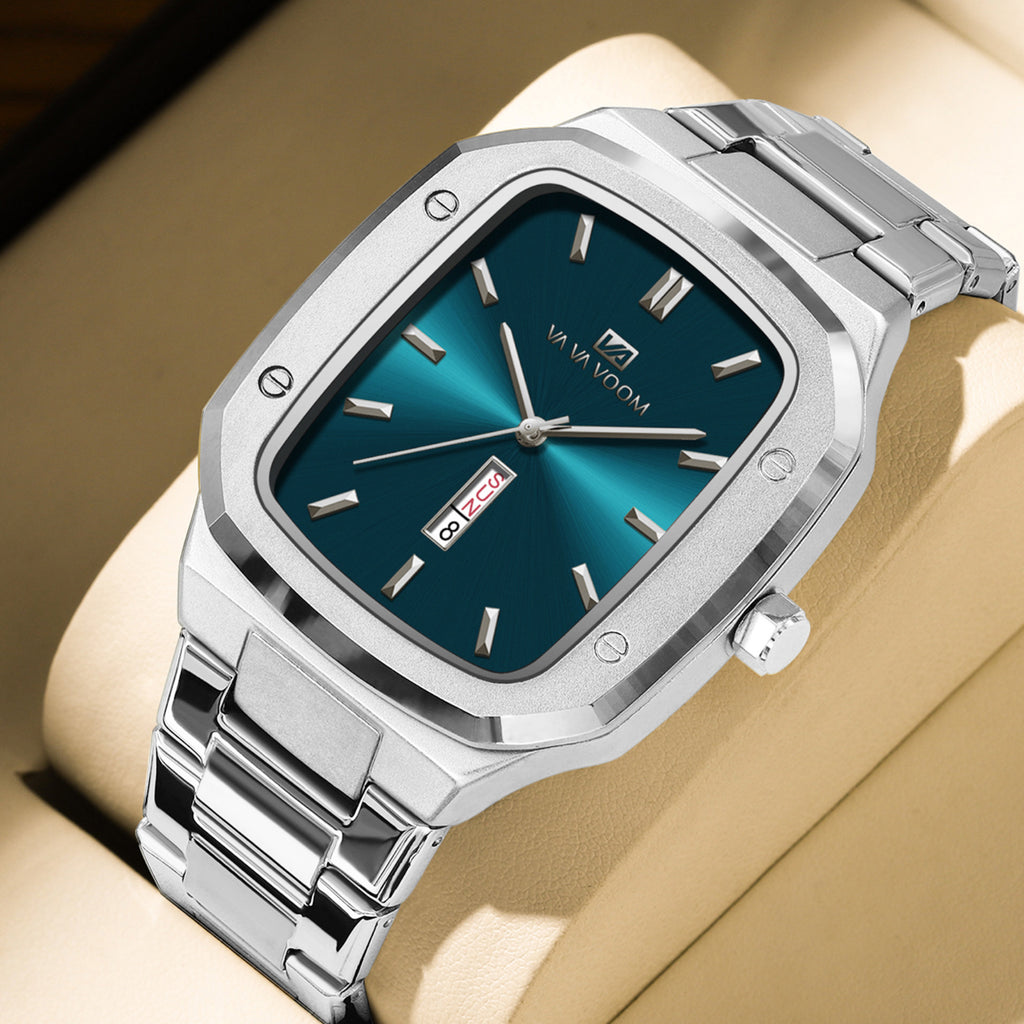 Men's Dual Date Steel Strap Watch