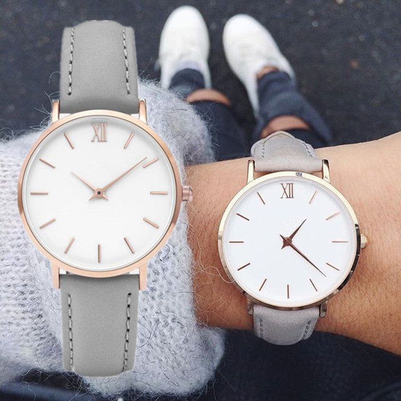 Women's Leather Quartz Watch