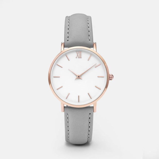 Women's Leather Quartz Watch