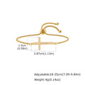 Colorful Zircon Adjustable Copper Bangle