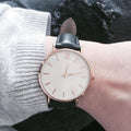 Women's Leather Quartz Watch