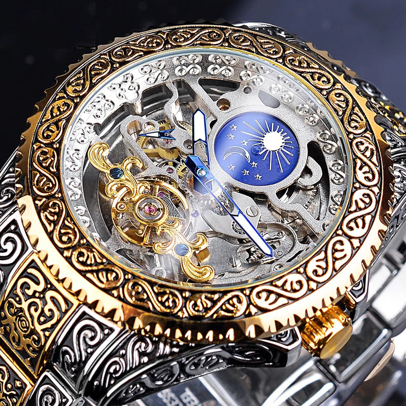 Luxury Skeleton Tourbillon Mechanical Watch