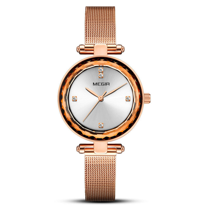 Women's Diamond Accent Steel Band Watch