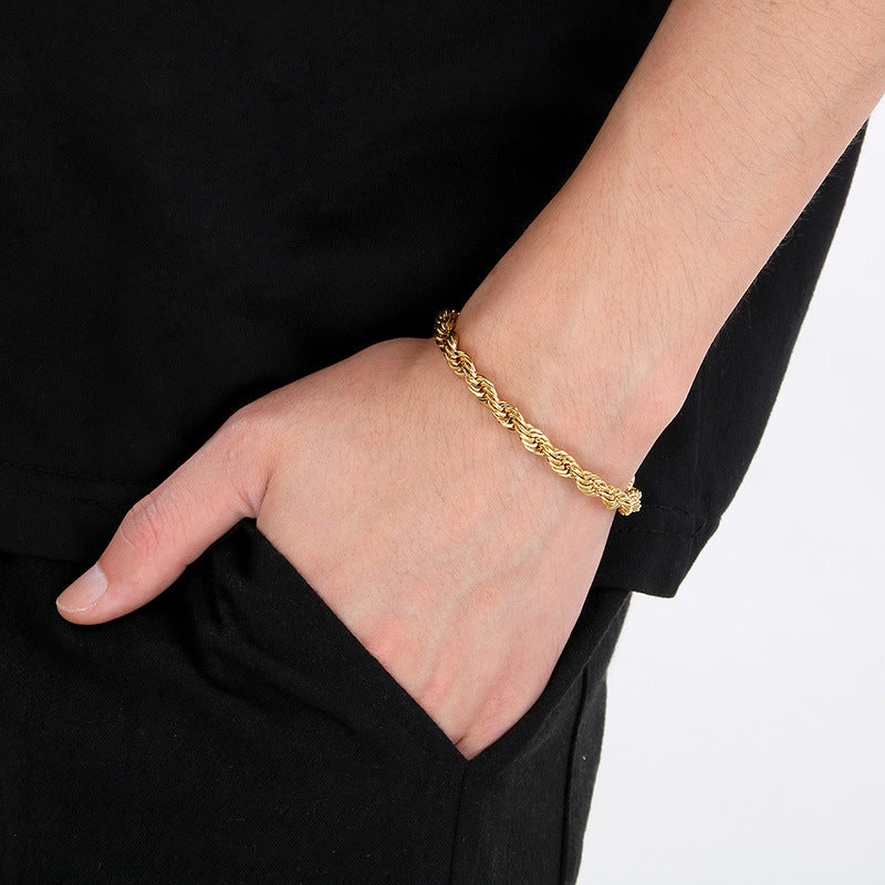 Twisted Men's Stainless Steel Chain
