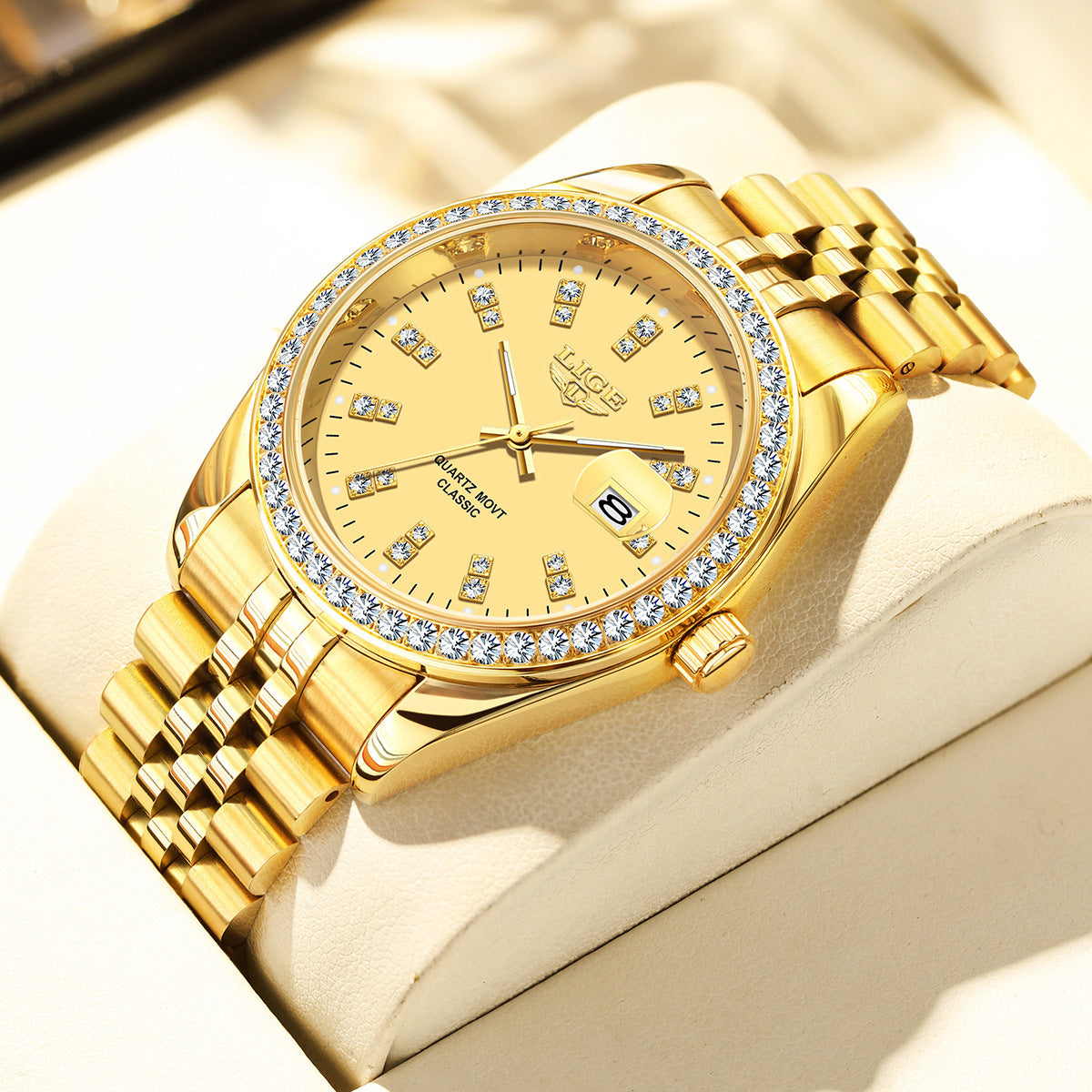 Large Dial Elegant Quartz Watch