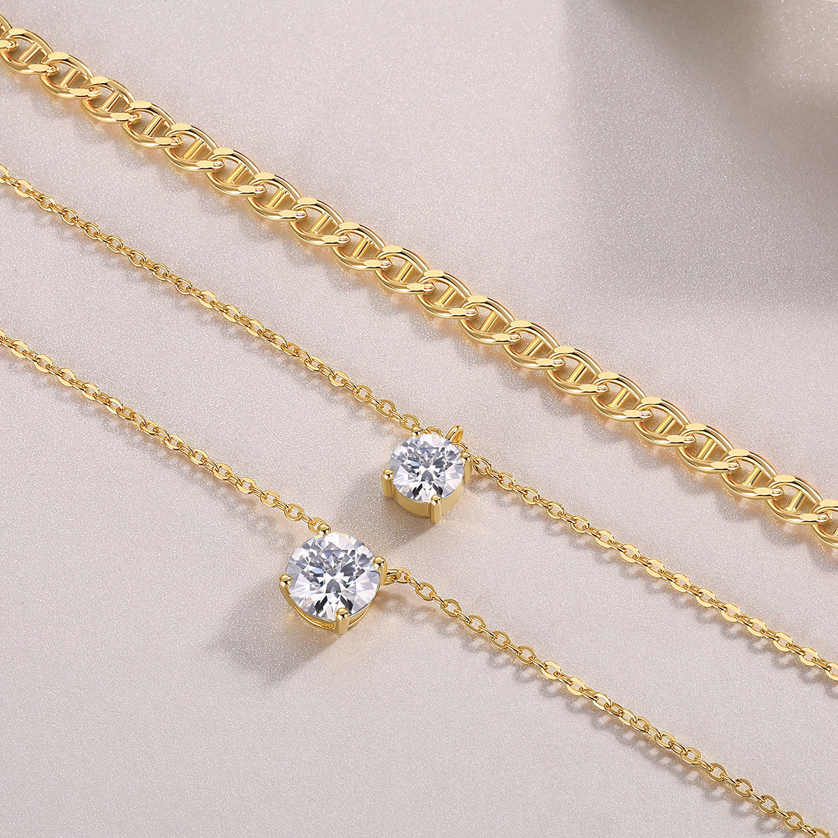 S925 Platinum Morganite Pendant Necklace