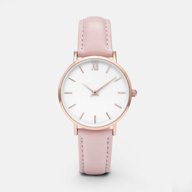 Women's Leather Quartz Watch