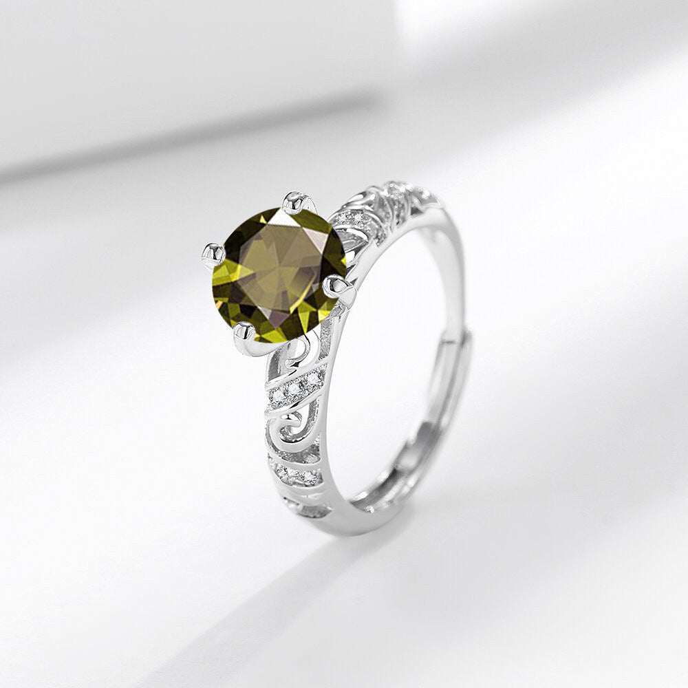 Women's Open Gemstone Ring