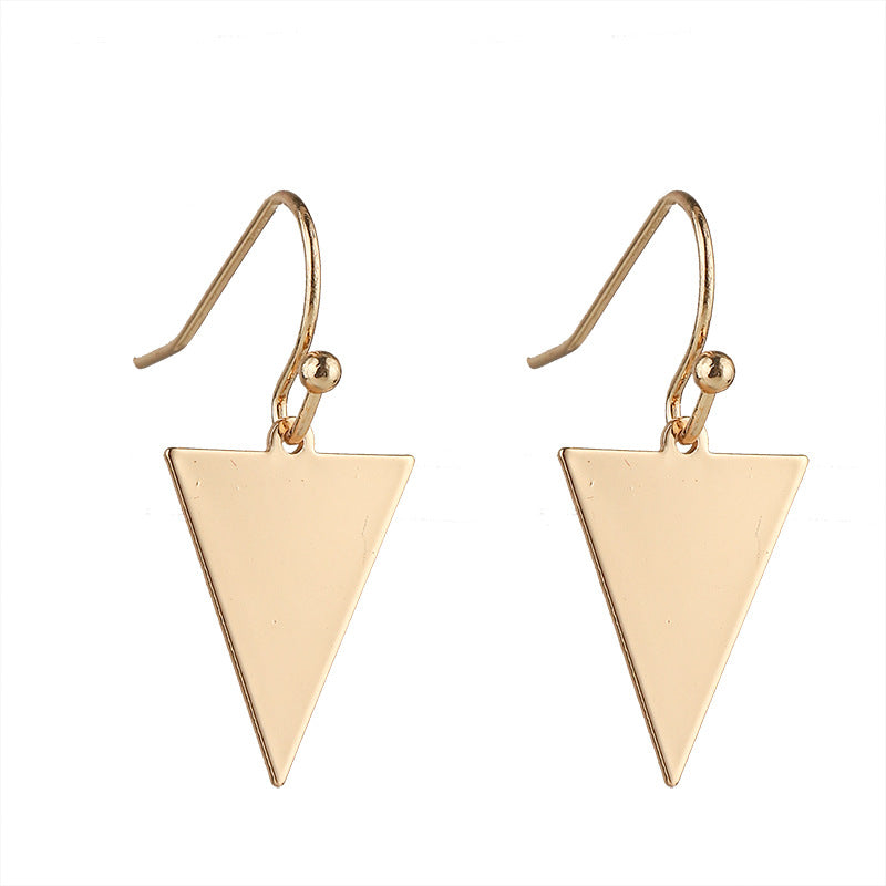 Geometric Heart Drop Earrings