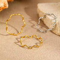 Herringbone Pattern Knuckle Ring