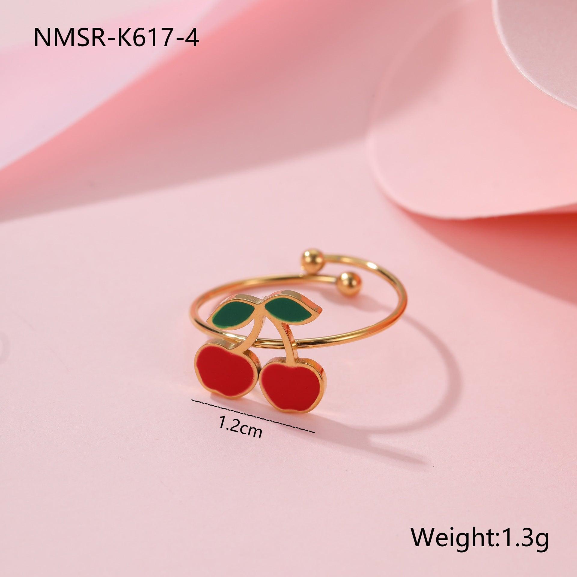 Titanium Steel Cherry Jewelry Set