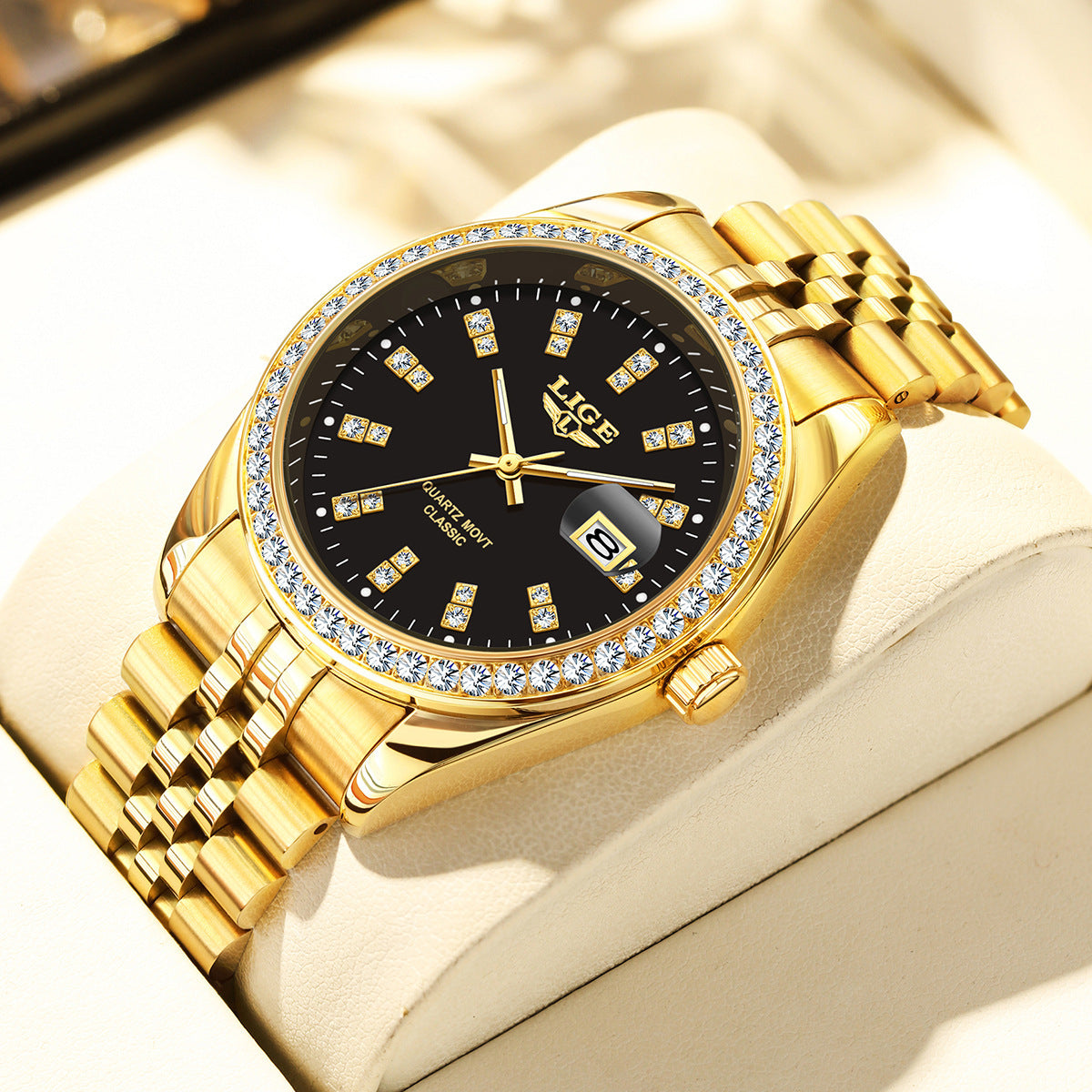 Large Dial Elegant Quartz Watch
