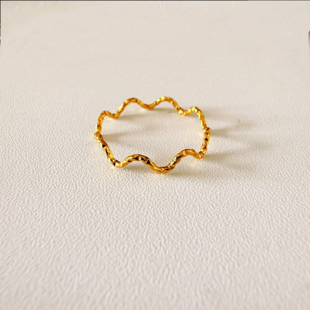 Herringbone Pattern Knuckle Ring