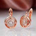 Round Rhinestone Earrings