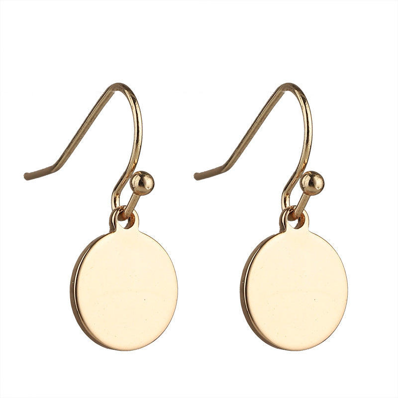 Geometric Heart Drop Earrings