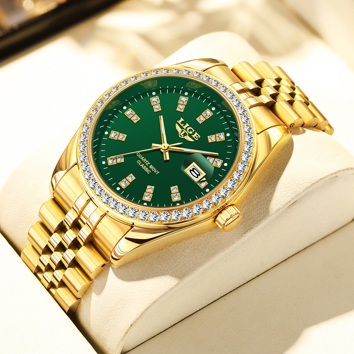 Large Dial Elegant Quartz Watch