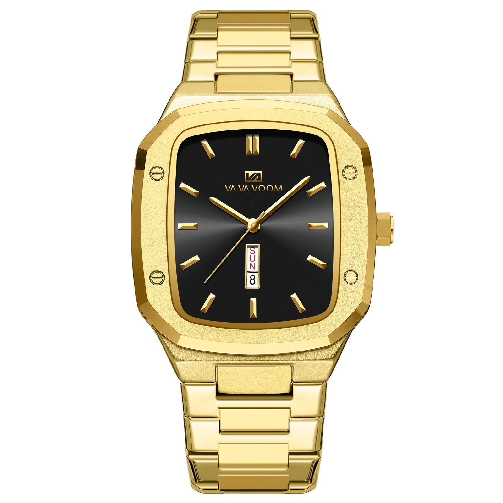Men's Dual Date Steel Strap Watch