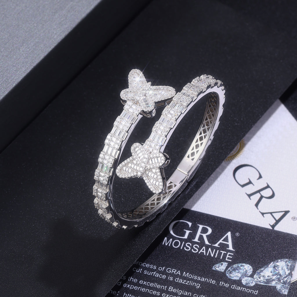 S925 Platinum Moissanite Bracelet