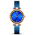 Women's Diamond Accent Steel Band Watch