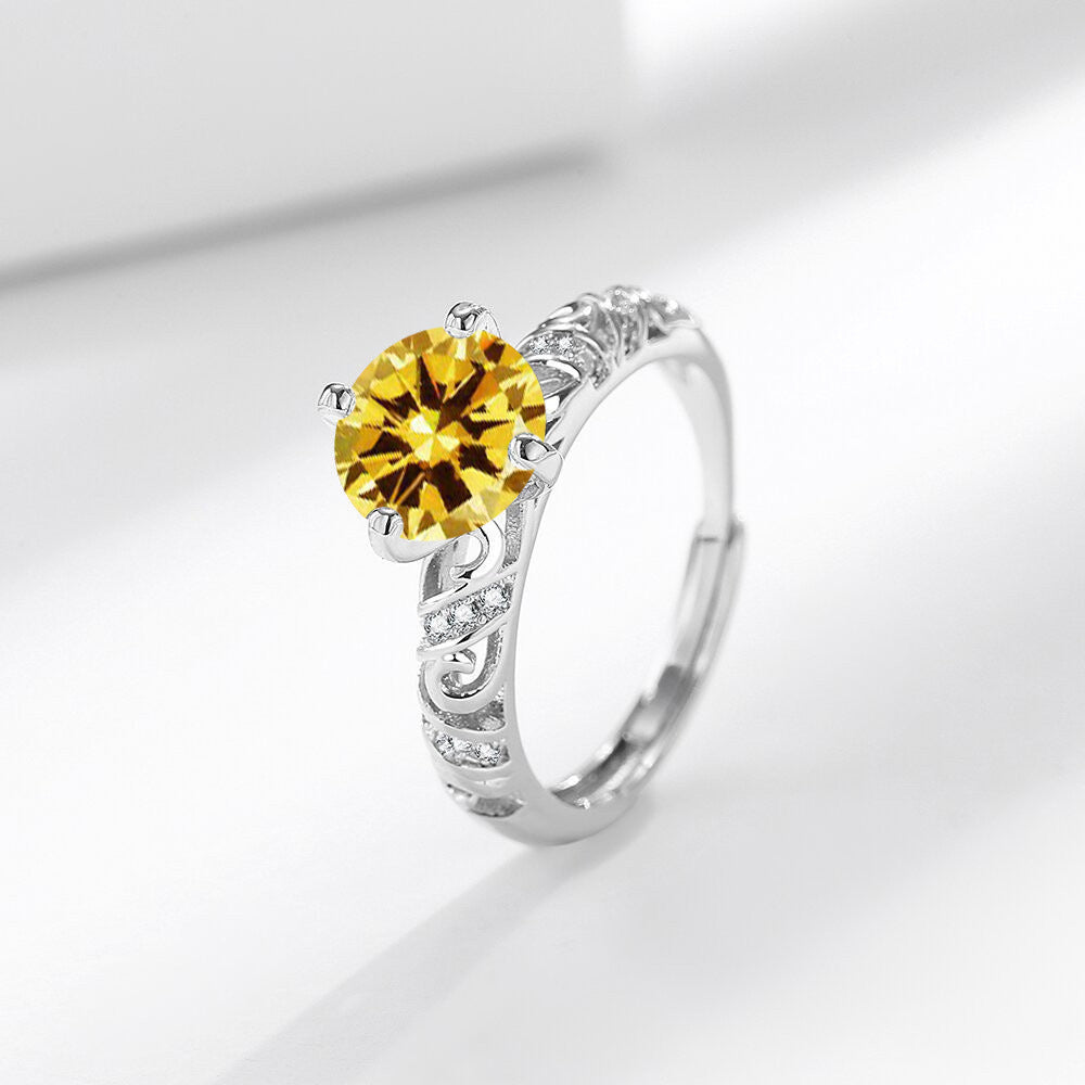 Women's Open Gemstone Ring