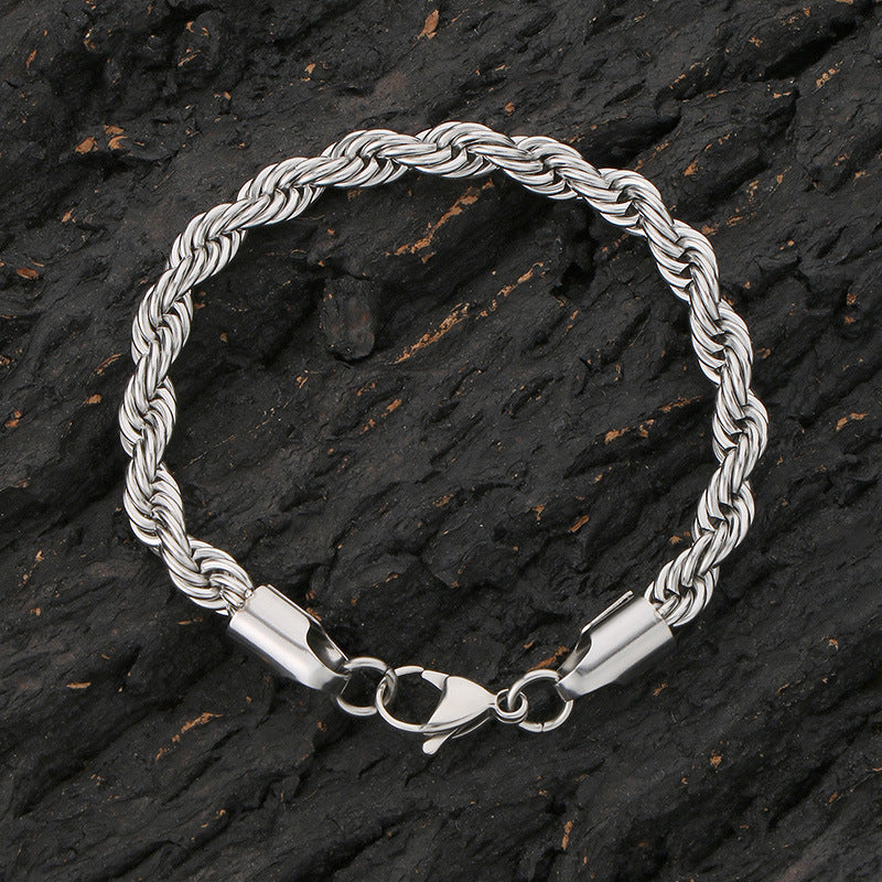 Twisted Men's Stainless Steel Chain
