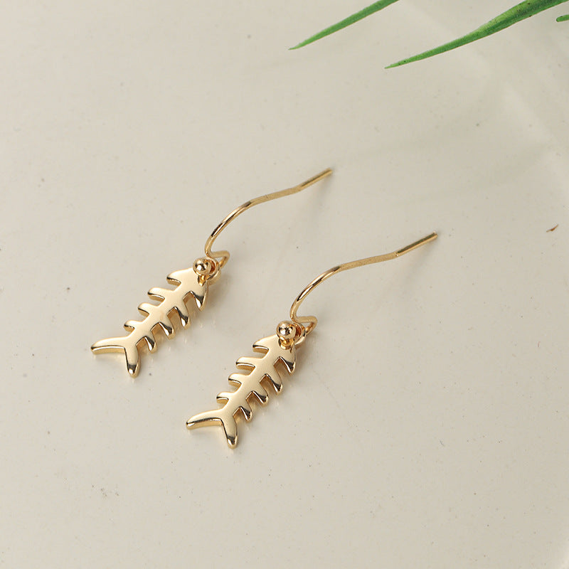 Geometric Heart Drop Earrings