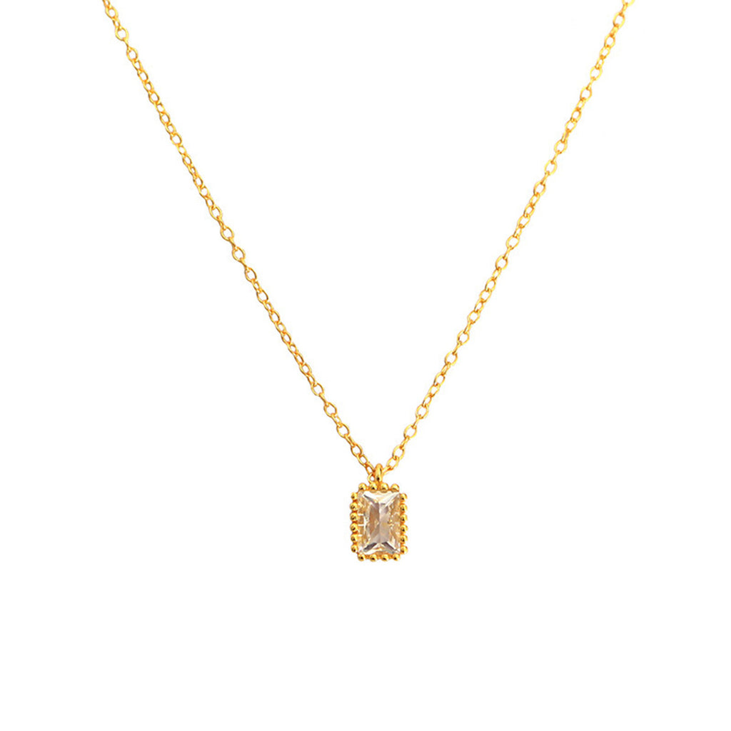 S925 Zircon Geometric Choker Necklace