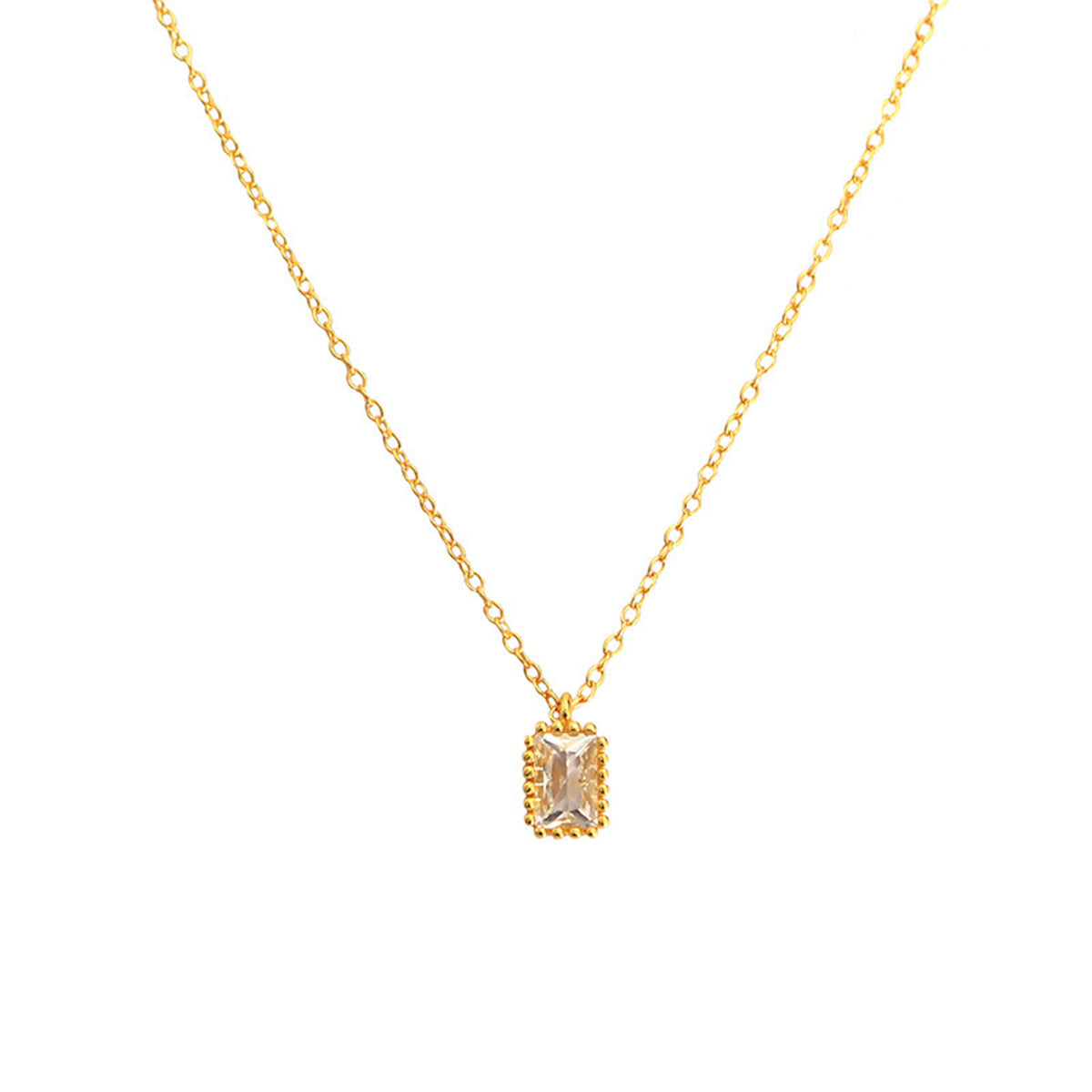 S925 Zircon Geometric Choker Necklace