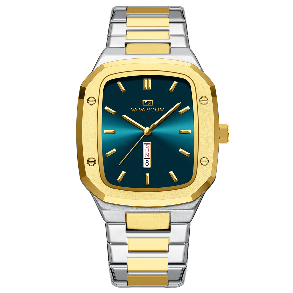 Men's Dual Date Steel Strap Watch